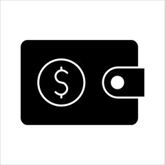 Wallet icon in trendy flat style isolated on white background. Wallet symbol for your website design, logo, app, UI. Vector illustration, EPS10.
