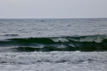 waves on the beach