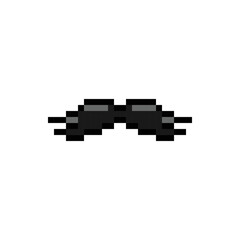 Pixel art men moustaches icon design