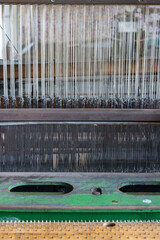 The detailed look at The Jacquard loom - historically the first programmable loom, first typ was introduced to the public in 1804