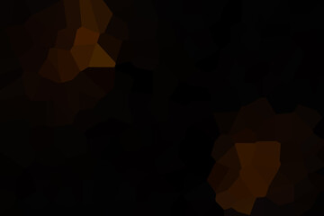 Obraz premium Pieces of dark orange and brown mosaic on the black background