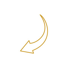 Arrow cursor pointer icon vector design illustration.