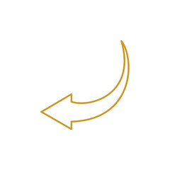 Arrow cursor pointer icon vector design illustration.