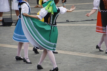 Slovak dance in an outdoor festival