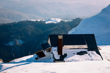 Mountain ski resort, Romania,Transylvania, Brasov, Poiana Brasov