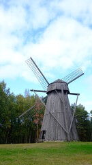 Fototapeta na wymiar Dutch style windmill