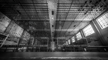 old washroom in a mine
