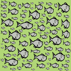 seamless pattern with fish