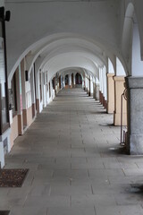 corridor in the town
