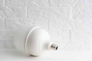A large light bulb on white background, Led lamp