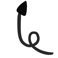 doodle arrow hand drawn