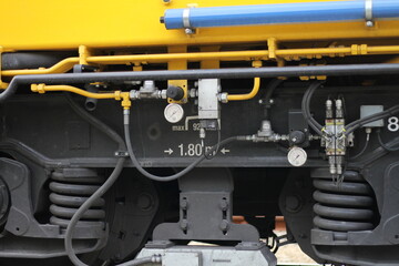 steam locomotive in the tank