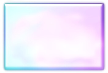 Rainbow pastel blue violet purple gradient background.Neon light white window frame.Web.Website template.Presentation.Banner surface backdrop.Advertisement.Sale.PC screen isolated on white background