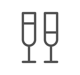 Drink related icon outline and linear vector.

