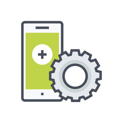 creative icon illustration, idea. flat style icon vector design.