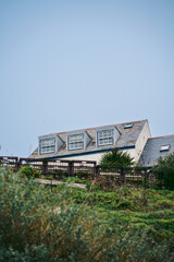 Obraz premium Beautiful house on the coast of Jersey Island in UK, Channel Islands