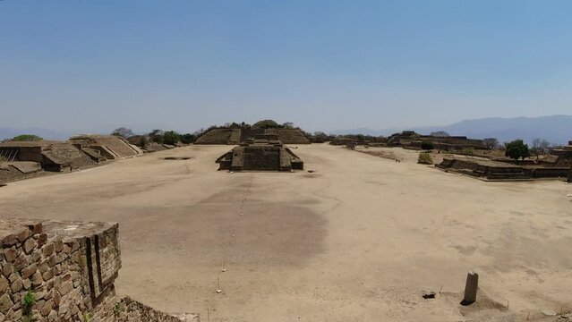 Ancient Zapotec ruins of Monte Alban, Oaxaca, Mexico	