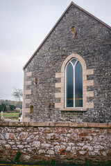 Fototapeta premium Beautiful house on the coast of Jersey Island in UK, Channel Islands