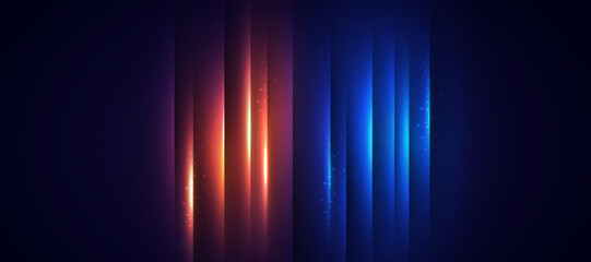 	
Blue technology background with motion neon light effect.Vector illustration.	
