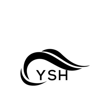 YSH letter logo. YSH blue image. YSH Monogram logo design for entrepreneur and business. YSH best icon.
