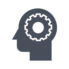 creative icon illustration, idea. solid icon vector design, silhouette, glyph, black.