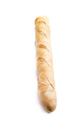 French baguette isolated on white background