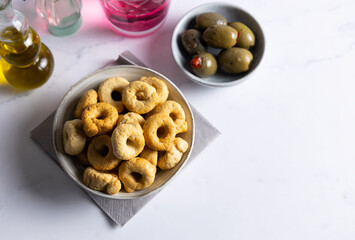 Italian taralli cookie.