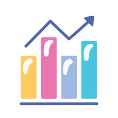 Naklejka premium statistics bars infographic
