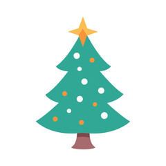 christmas green pine tree