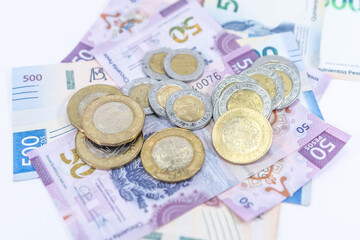 Pesos Mexicanos Billetes y monedas