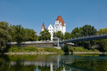 Naklejka na ściany i meble Ingolstadt Neues Schloss Donau