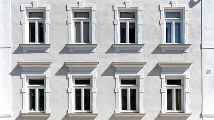 Fassade, Altes Haus mit Fenster und Tür in Österreich
