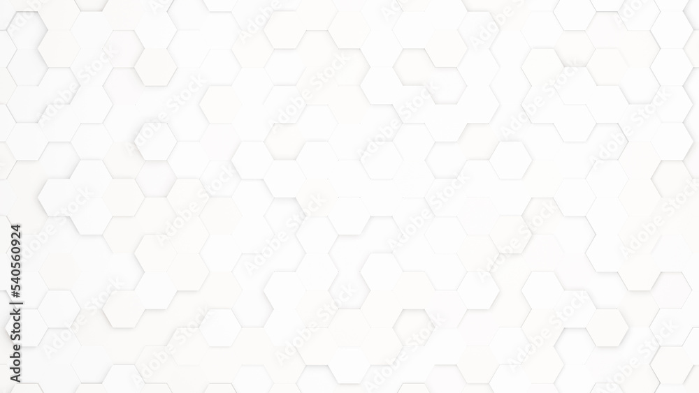 Aufkleber Realistic abstract honeycomb background. 3d rendering.