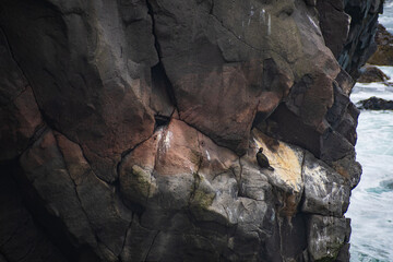 Landscape of the Arnastapi cliffs (Iceland)