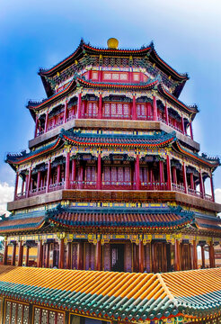 Longevity Hill Tower Buddha Summer Palace Beijing China