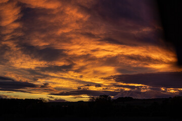 sunset in the clouds