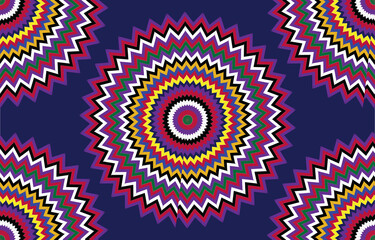 Ethnic aztec style print template for fabric, paper, wrapping, post cards, etc. Abstract wallpaper with folklore ornament. Boho design.