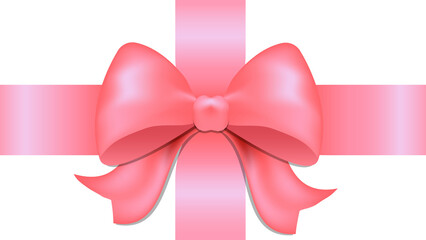 pink bow and ribbon, PNG bow