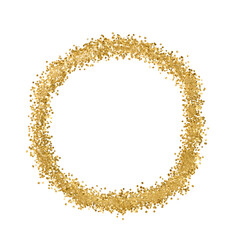 Gold Glitter Circle Frame