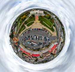 City center and royal castle in Lublin © sanzios