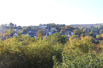 Blick auf Morbach im Hunsrück.