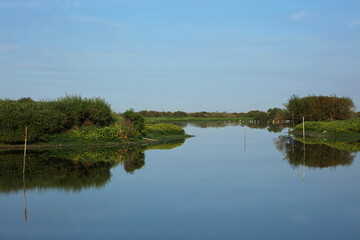 Obraz premium Landscape of Lac De Grand Lieu, Loire valley, Brittany, France