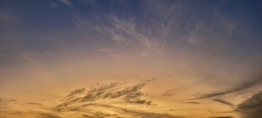 image of sky in the late afternoon in Brazil