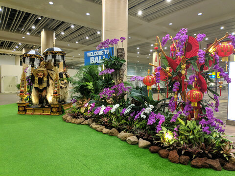 Welcome Sign To Bali In Ngurah Rai International Airport