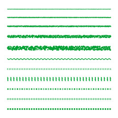 クレヨン素材　いろいろな線セット