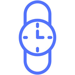 clock elegant hand watch line icon