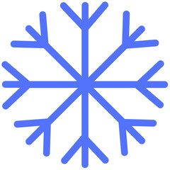 cold ice line icon