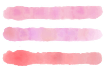 ブラシ　水彩　カラー　ライン