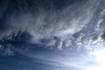 Blue sky with clouds wallpaper