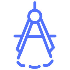 geometry instrument line icon
